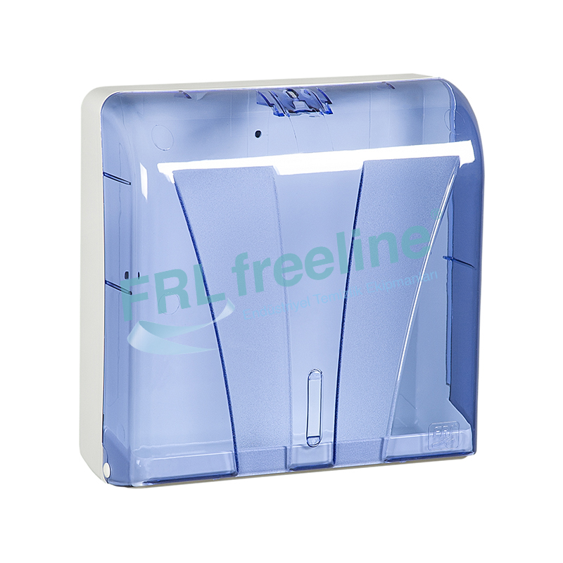 Mini Kağıt Havlu Dispenseri(Z Katlama) Şeffaf/Beyaz 